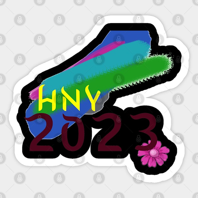 HELLO 2023 (HNY) Sticker by Vauz-Shop